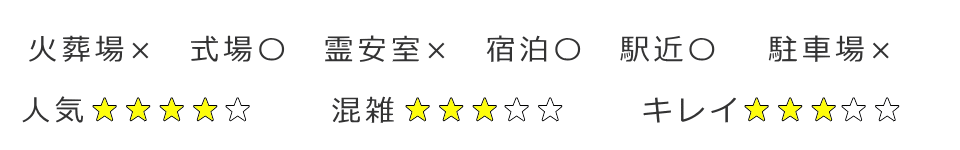 区民斎場の評価